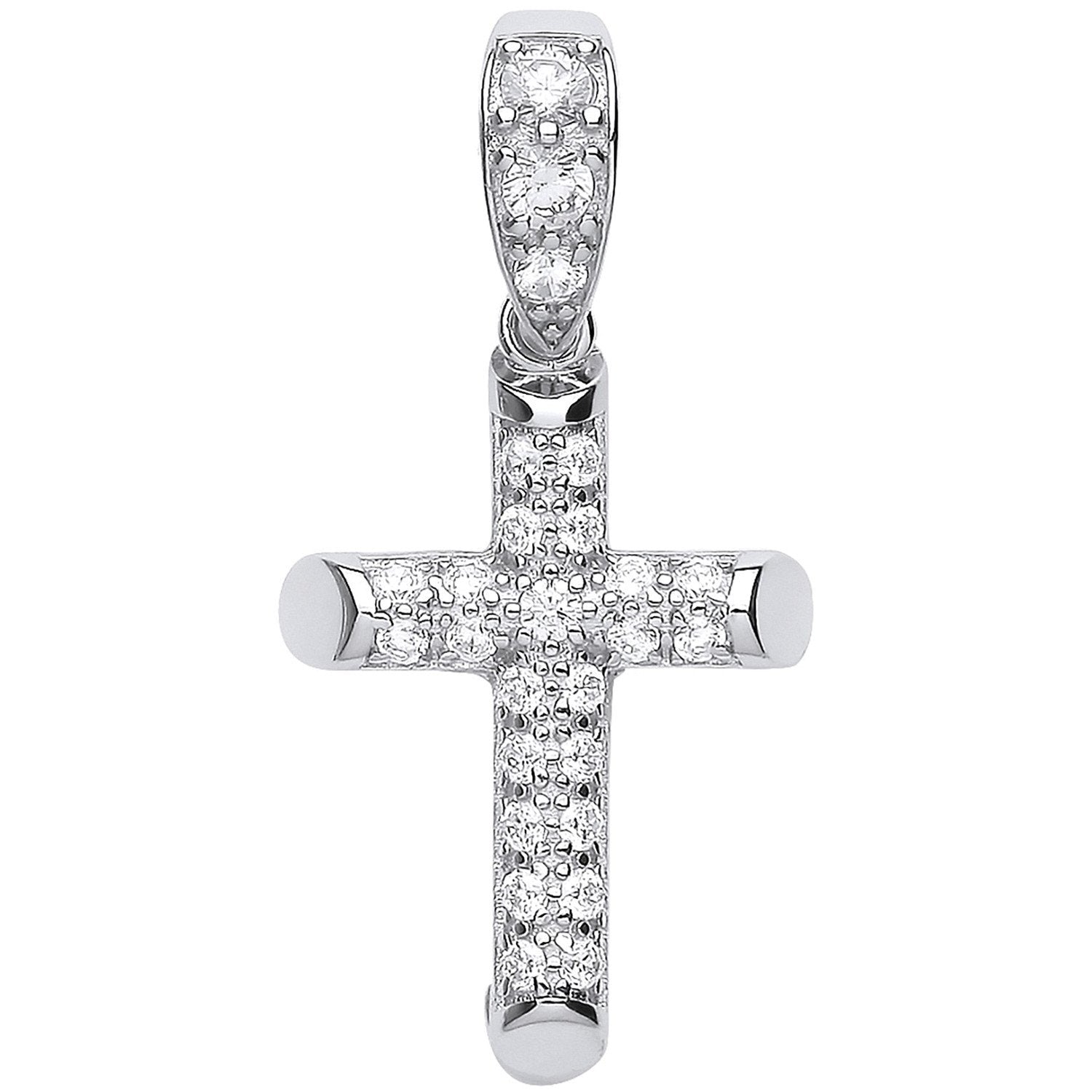 Silver Cubic Zirconia Cross - Luxury Watch - Certified Authentic - Swiss Made - UK Stock – Luxury Watch by Imperial Ti